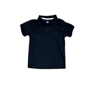 Wonder Nation Girls School Uniform Interlock Short Sleeve Polo Shirt